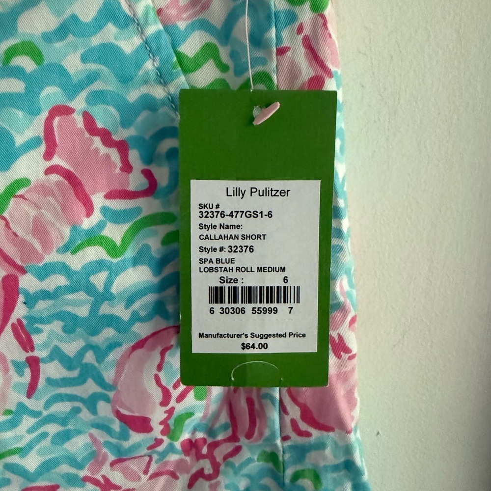 NWT Lilly Pulitzer Lobstah Roll Callahan Shorts Size 6 - Picture 2 of 9